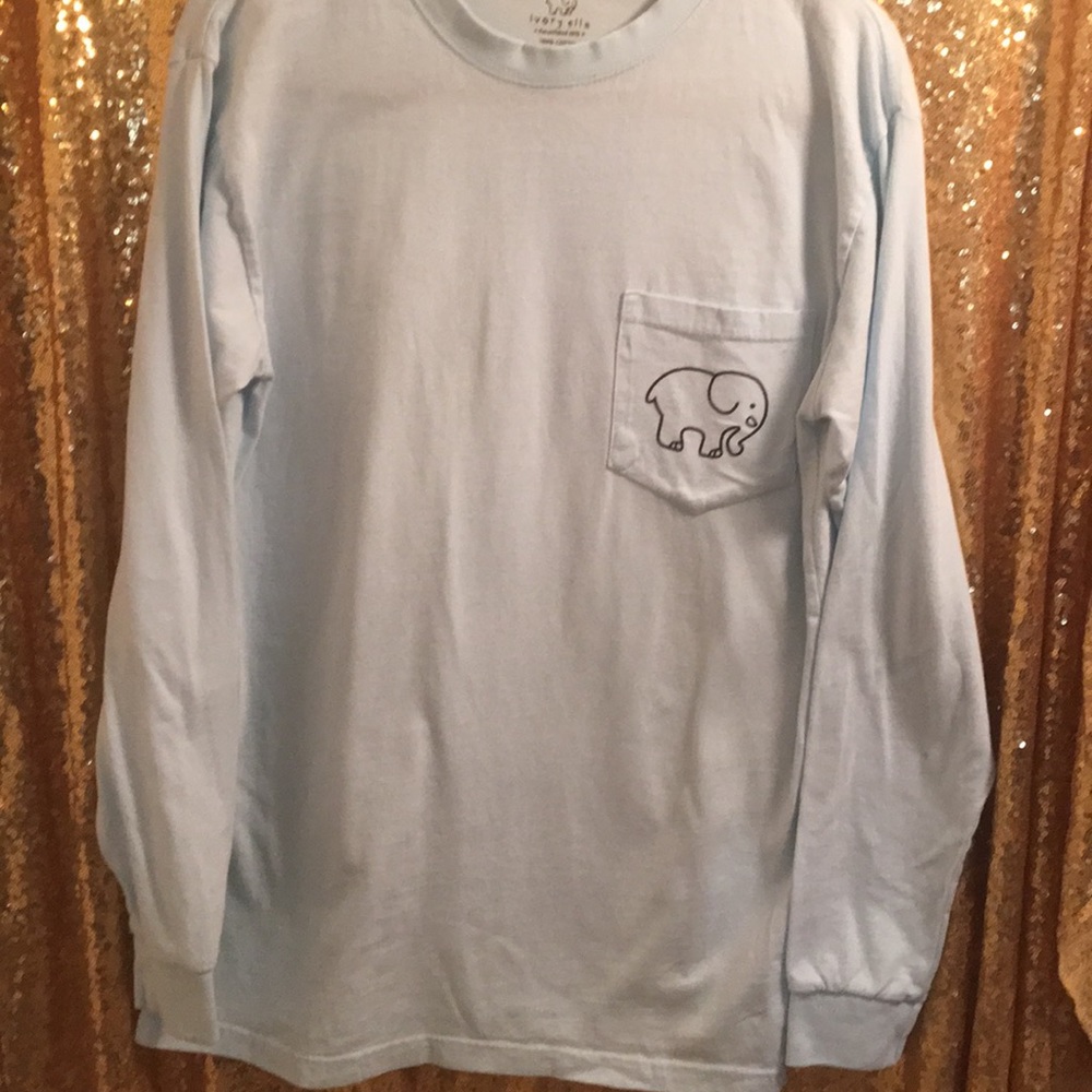 Ivory Ella Blue Paisley Long Sleeve
